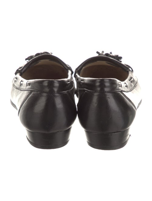 Bally Leather Tassel Accents Ballet Flats