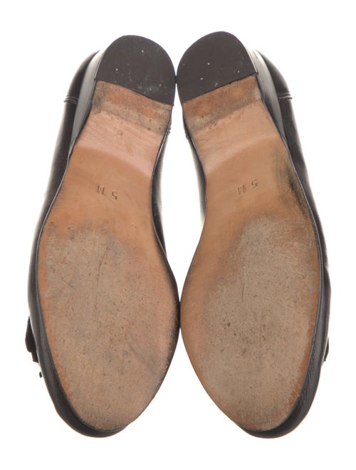 Bally Leather Tassel Accents Ballet Flats