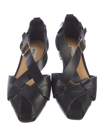 Bally Leather D'Orsay Flats
