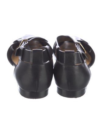 Bally Leather D'Orsay Flats