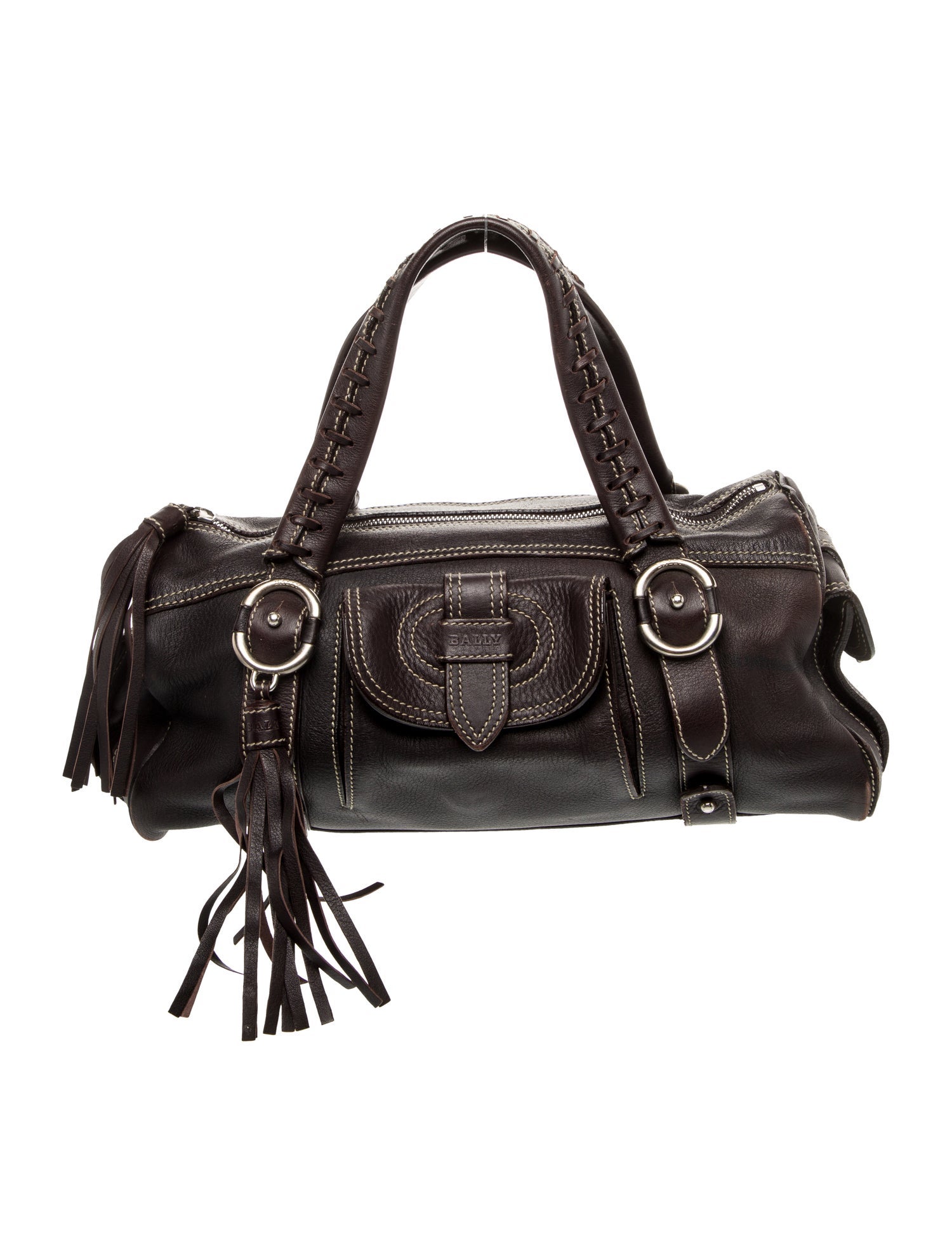 Bally Leather Top Handle Bag