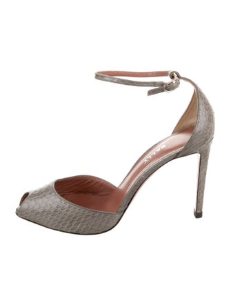 Bally Snakeskin D'Orsay Pumps
