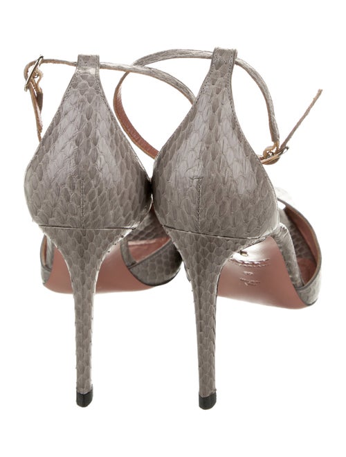 Bally Snakeskin D'Orsay Pumps