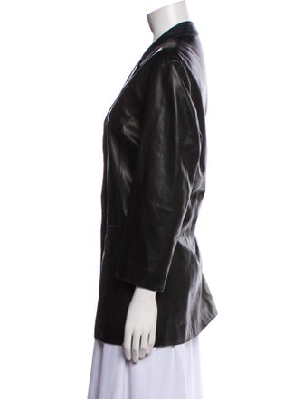 Bally Leather Blazer