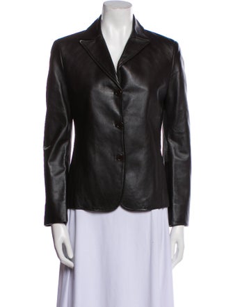 Bally Leather Blazer