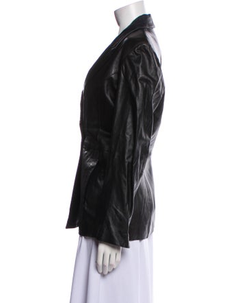 Bally Leather Blazer