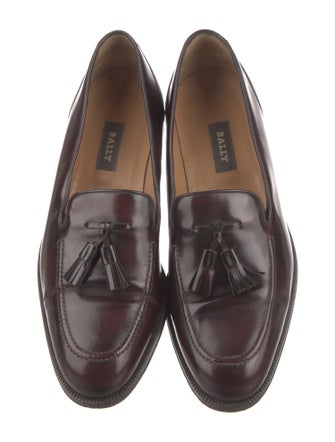 Bally Leather Tassel Accents Loafers