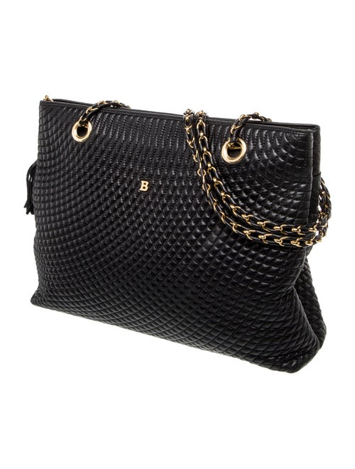 Bally Leather Top Handle Bag