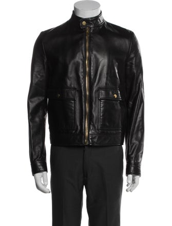 Bally Lamb Leather Moto Jacket