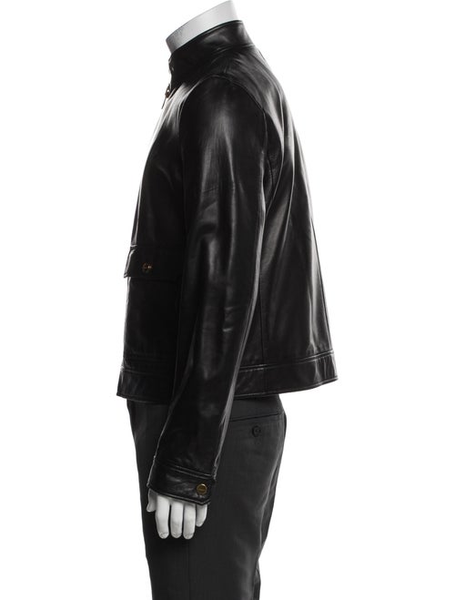 Bally Lamb Leather Moto Jacket