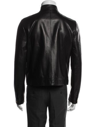 Bally Lamb Leather Moto Jacket