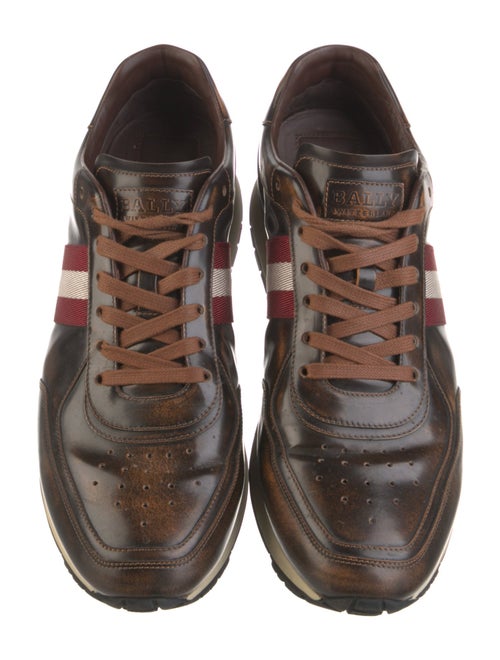 Bally Leather Printed Sneakers