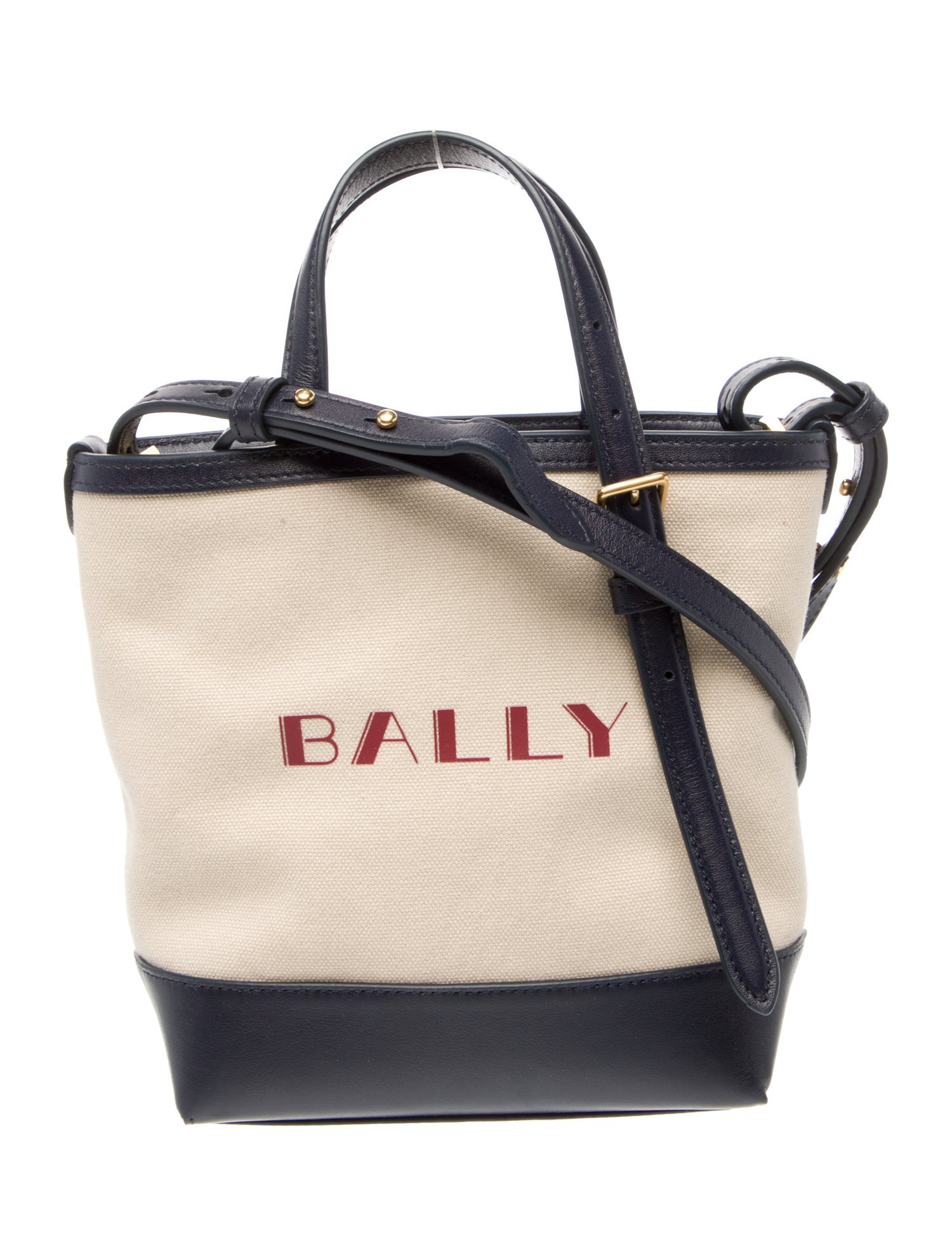 Bally Canvas Top Handle Bag