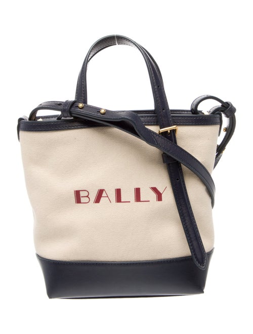 Bally Canvas Top Handle Bag