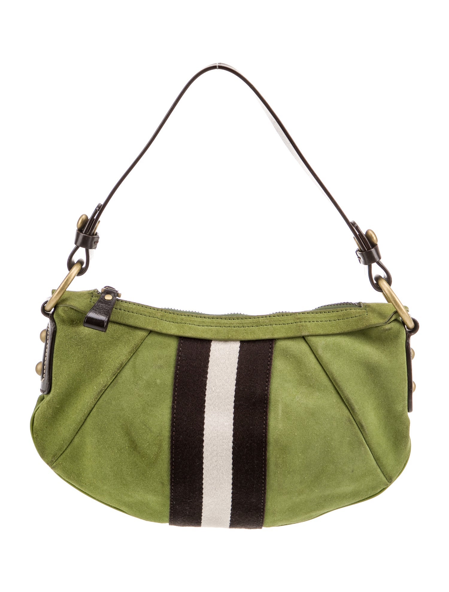 Bally Suede Top Handle Bag