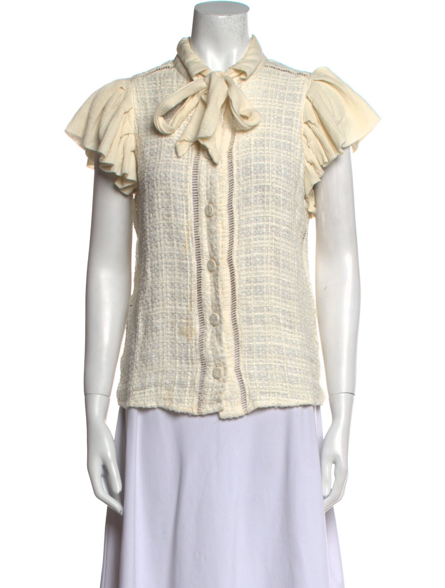 Bally Short Sleeve Button-Up Top