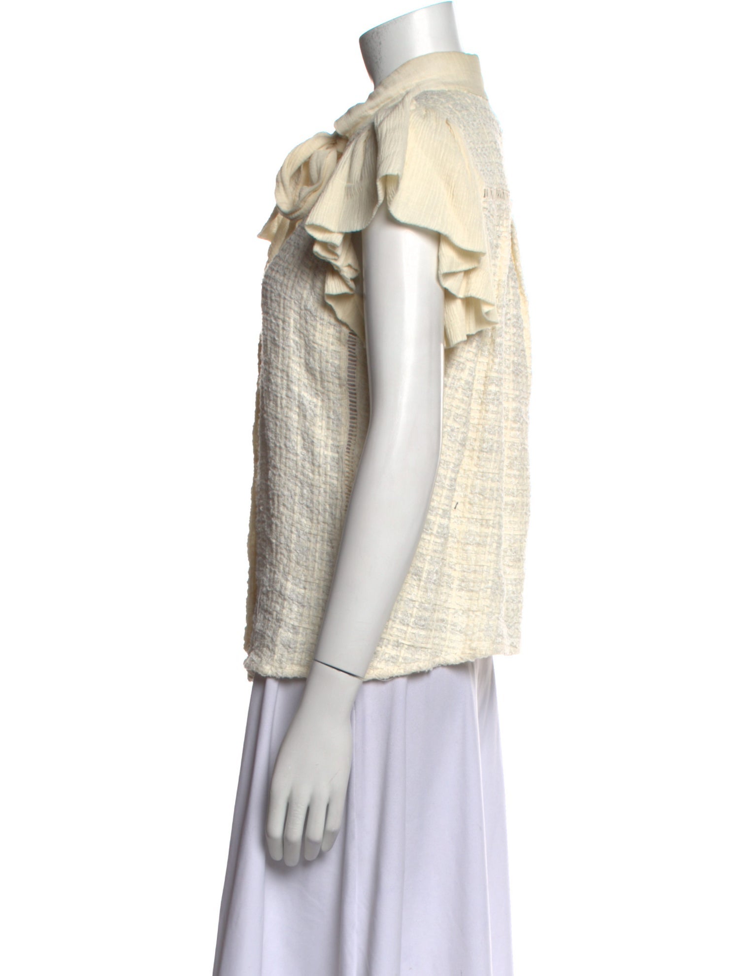 Bally Short Sleeve Button-Up Top