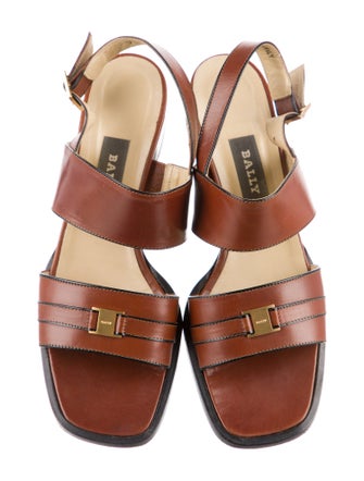 Bally Leather Slingback Sandals