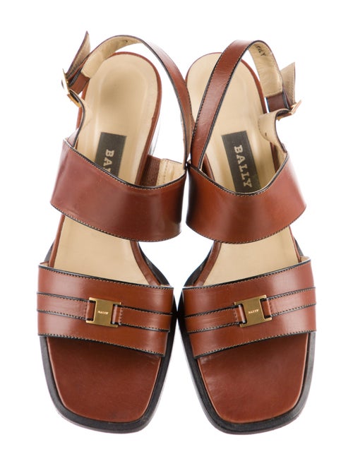 Bally Leather Slingback Sandals