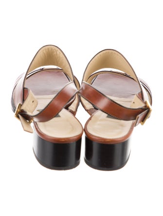 Bally Leather Slingback Sandals