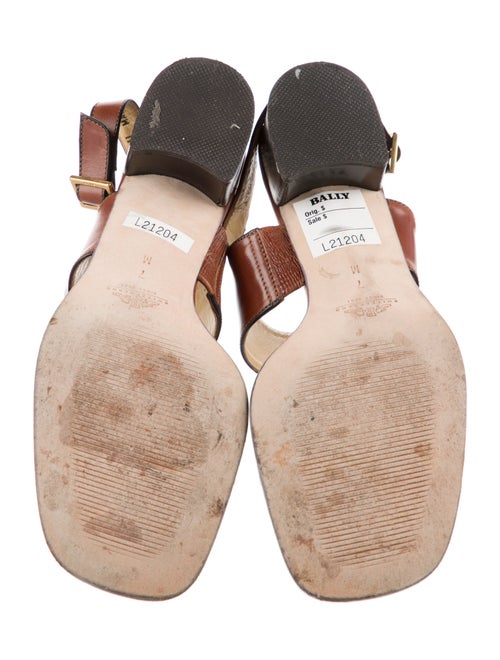 Bally Leather Slingback Sandals