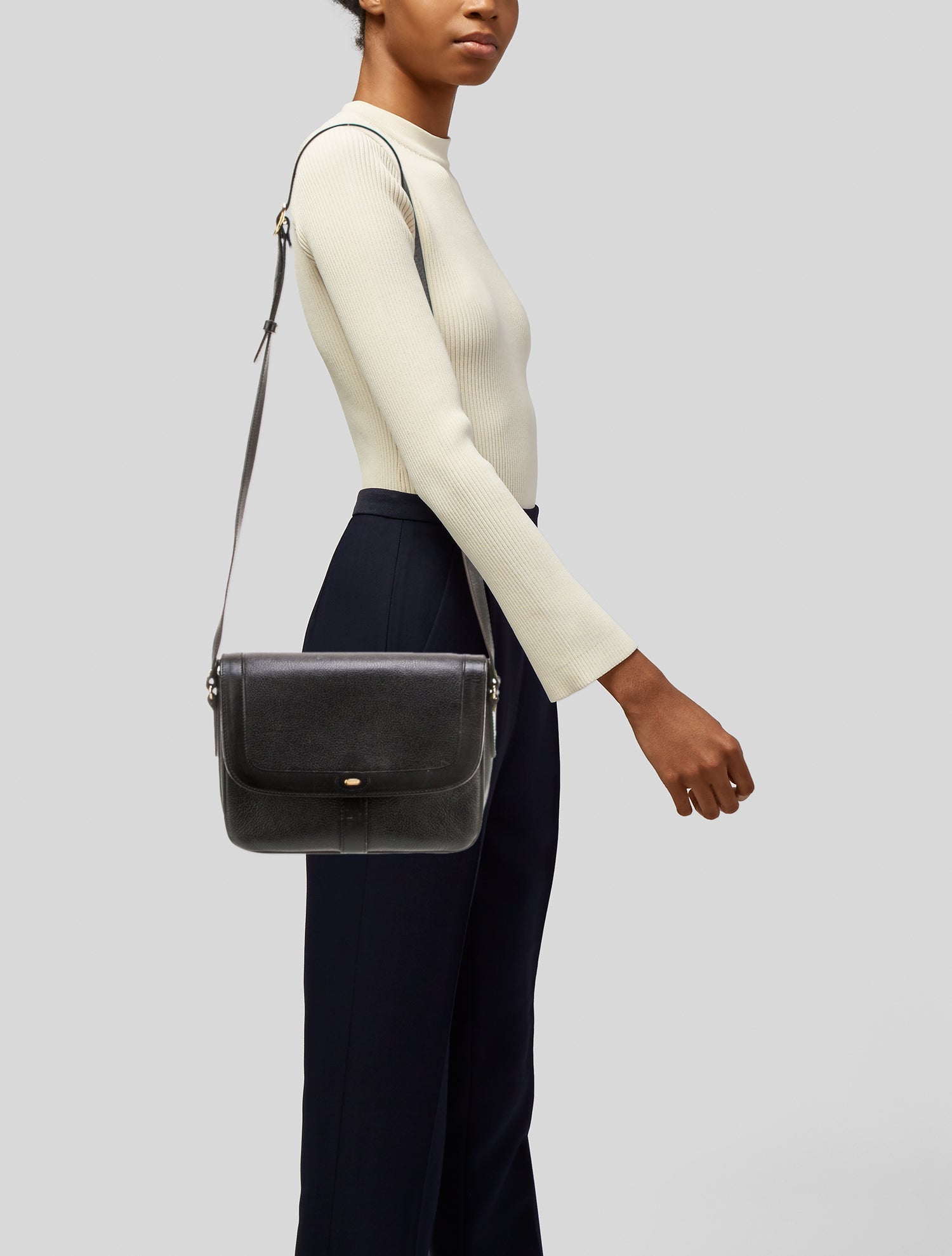 Bally Leather Messenger Bag