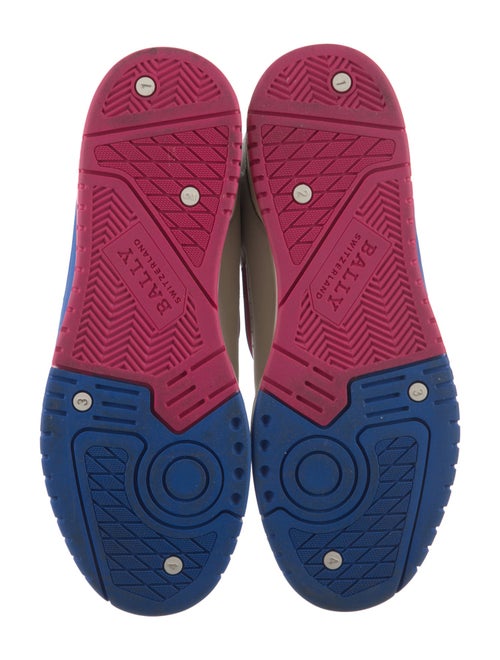 Bally Leather Printed Athletic Sneakers