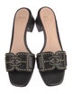 Bally Leather Studded Accents Slides