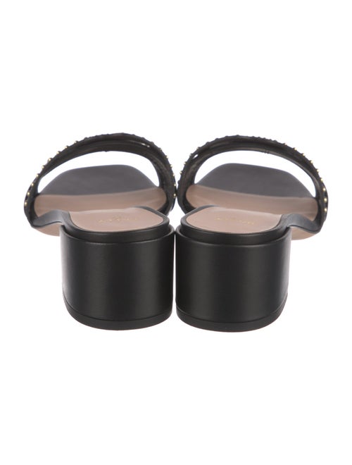 Bally Leather Studded Accents Slides