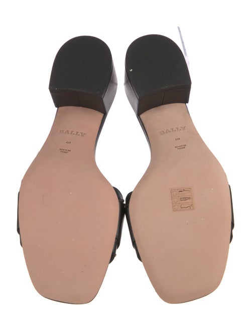 Bally Leather Studded Accents Slides