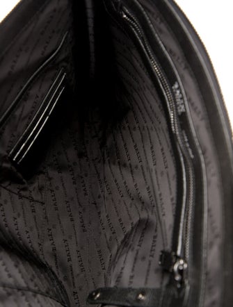 Bally Leather Zip-Up Laptop Case