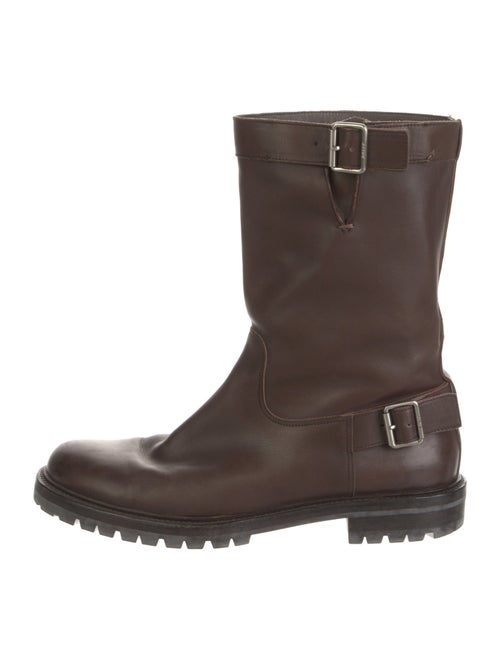 Bally Leather Moto Boots