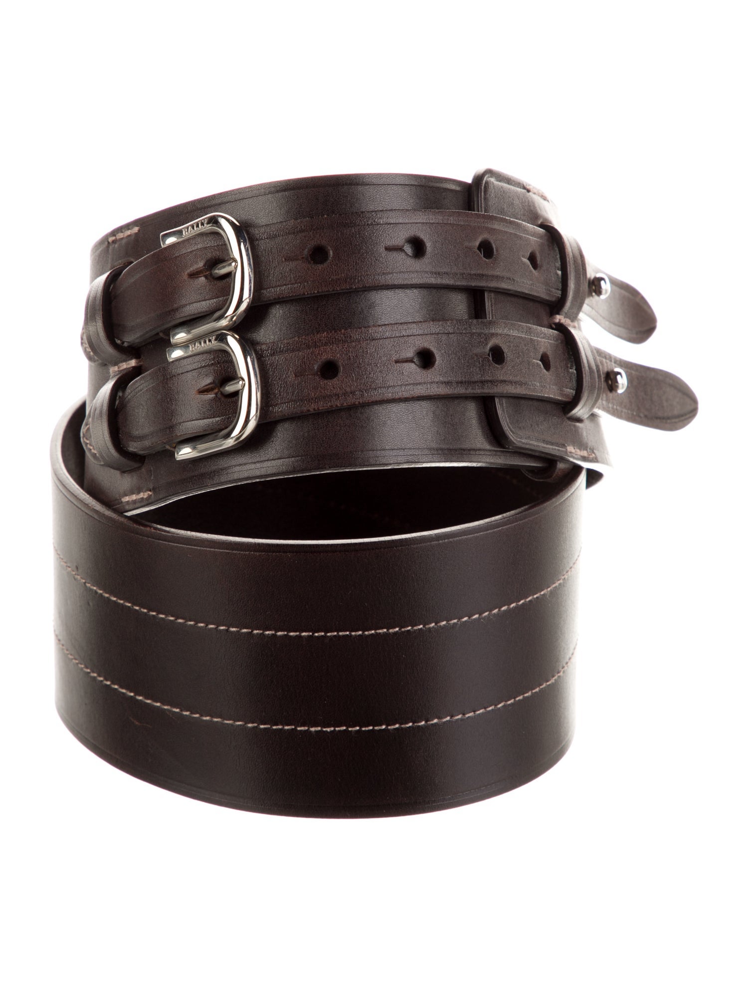 Bally Wide Leather Waist Belt