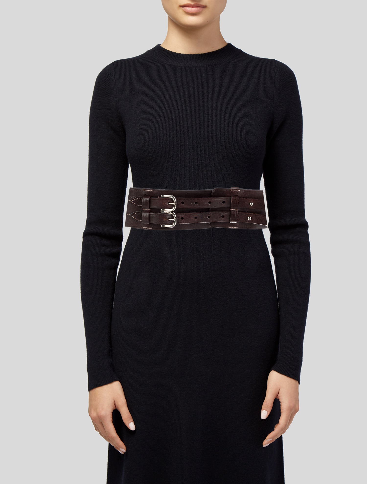 Bally Wide Leather Waist Belt