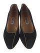 Bally Suede Embroidered Accent Pumps