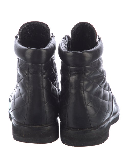 Bally Leather Patterned Combat Boots