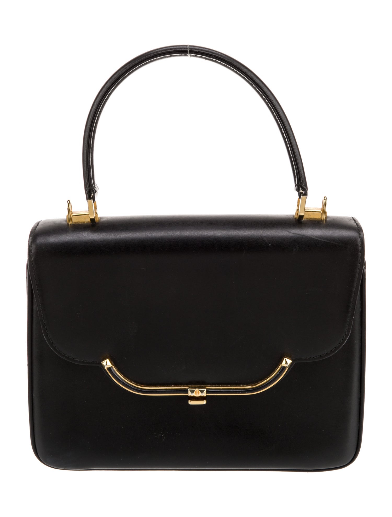 Bally Leather Top Handle Bag