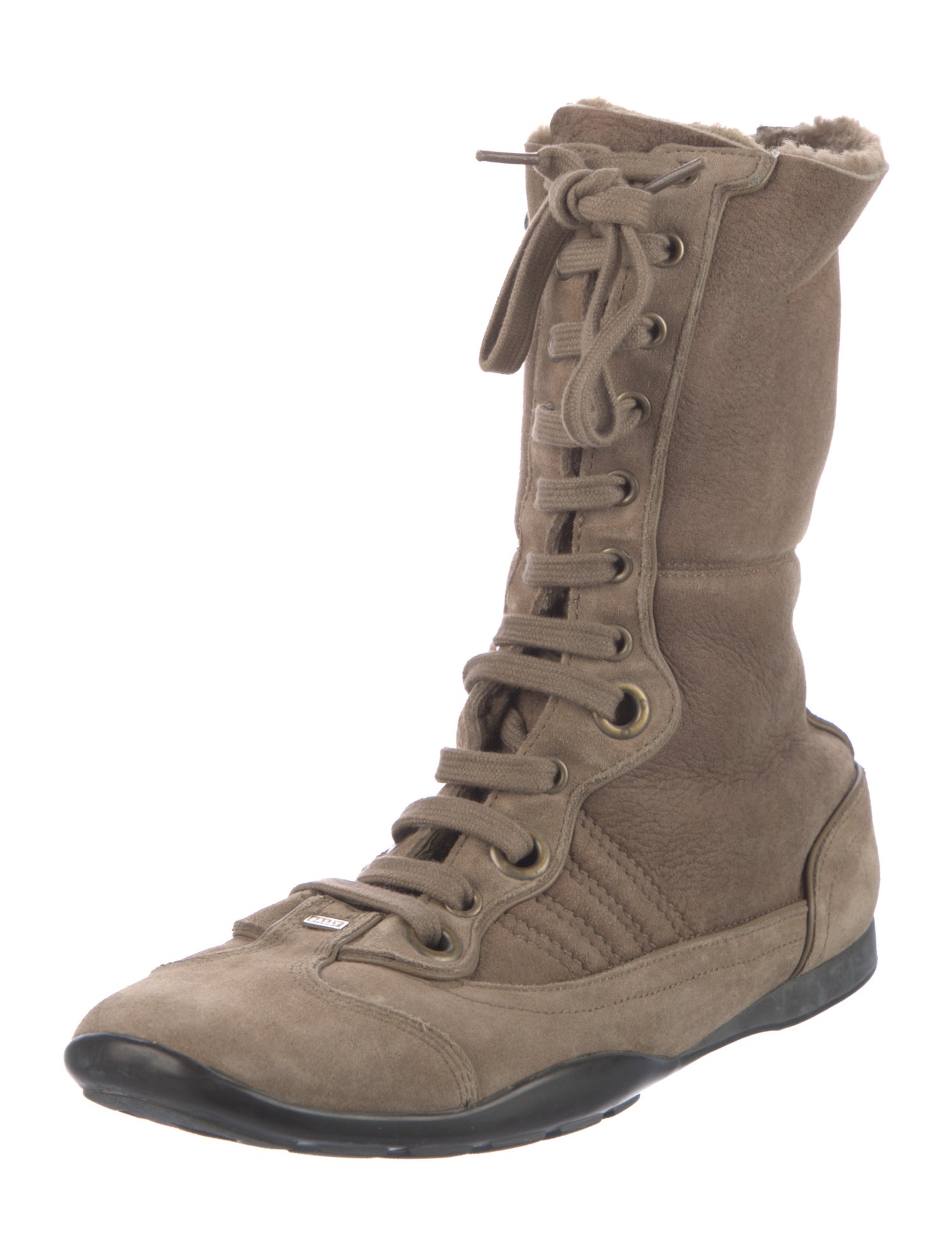 Bally Suede Lace-Up Boots