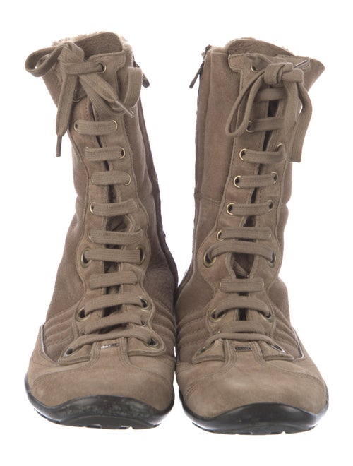 Bally Suede Lace-Up Boots