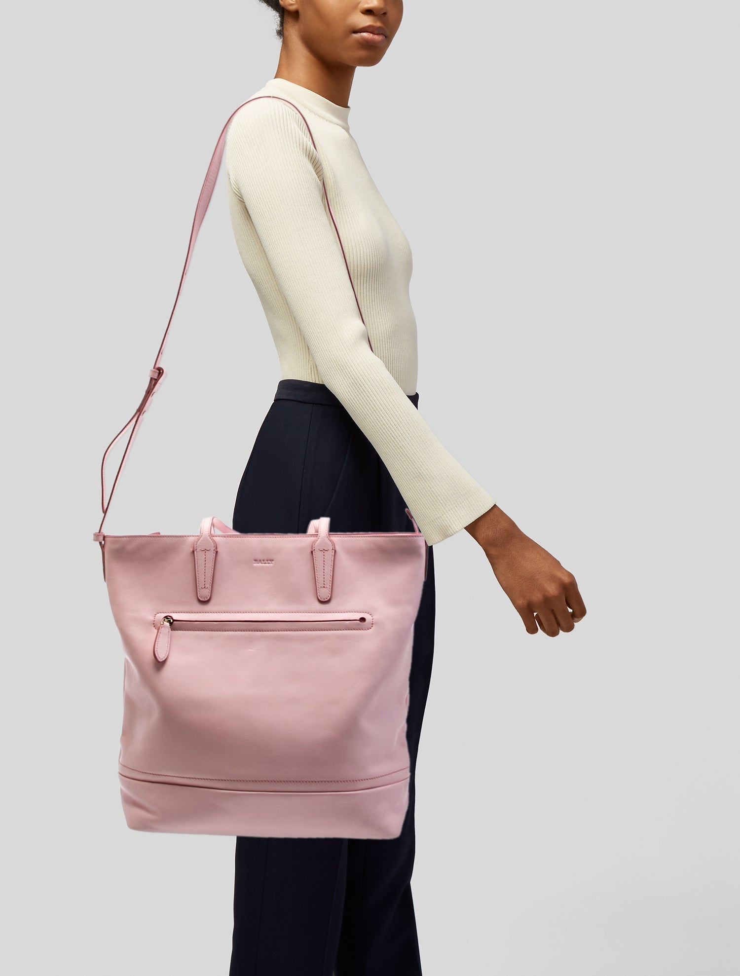Bally Leather Bucket Bag