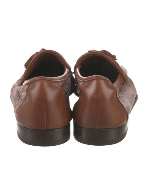 Bally Leather Tassel Accents Loafers