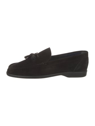 Bally Suede Dress Loafers