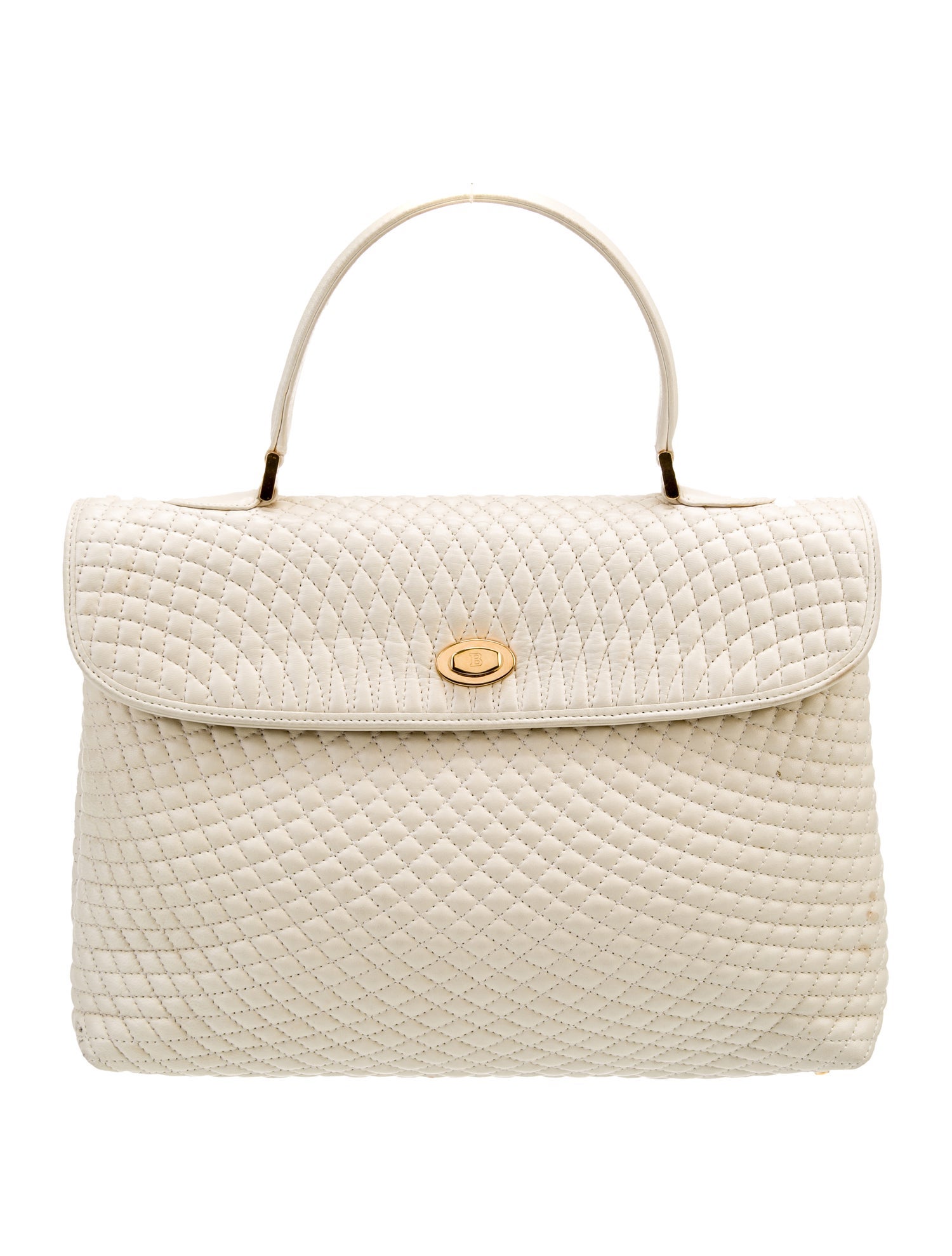 Bally Leather Top Handle Bag