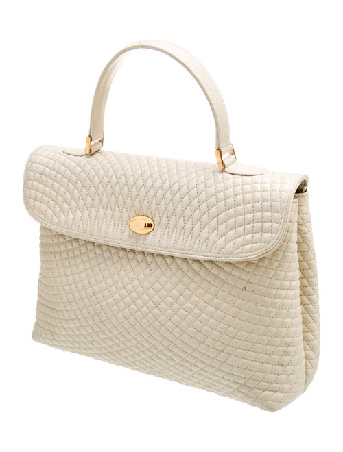 Bally Leather Top Handle Bag