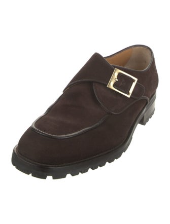 Bally Suede Monk Straps