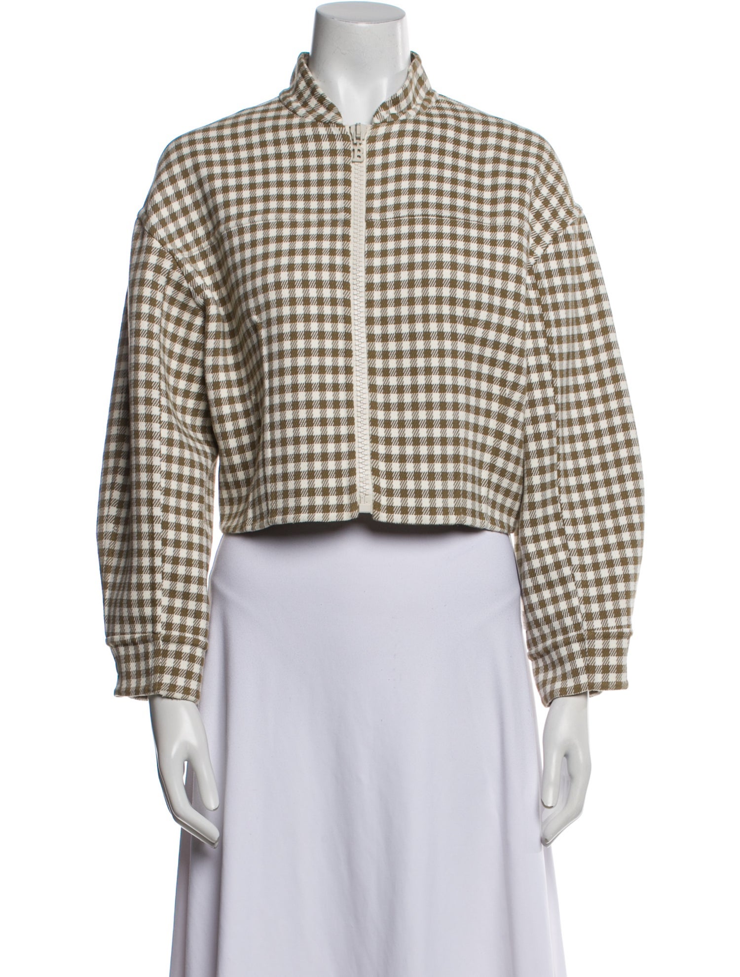 Bally Plaid Print Bomber Jacket