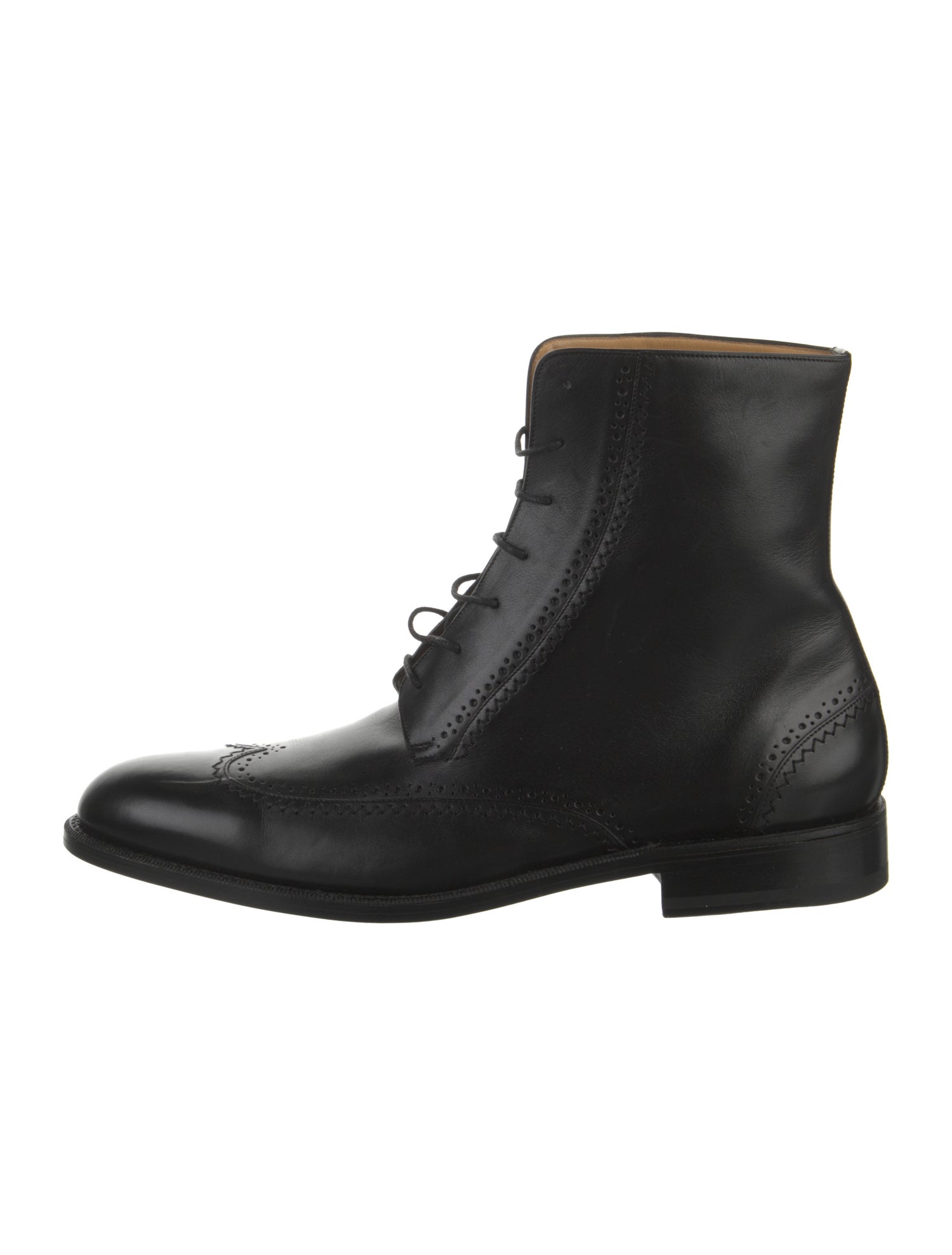 Bally Leather Lace-Up Boots