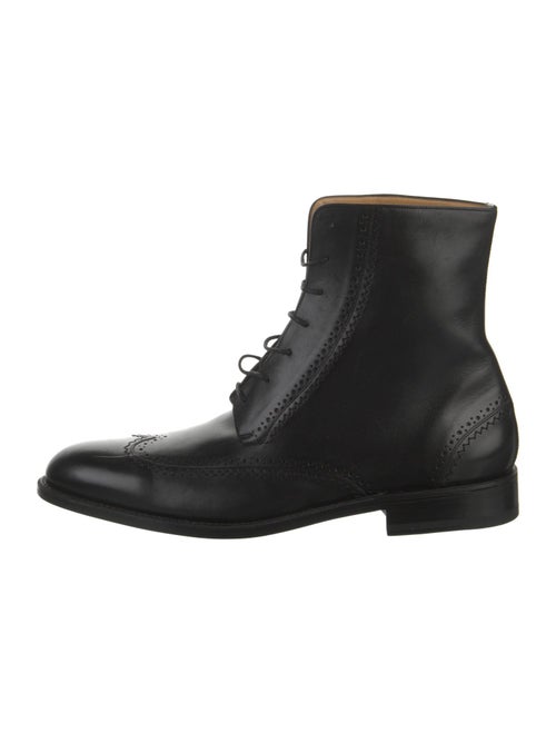 Bally Leather Lace-Up Boots