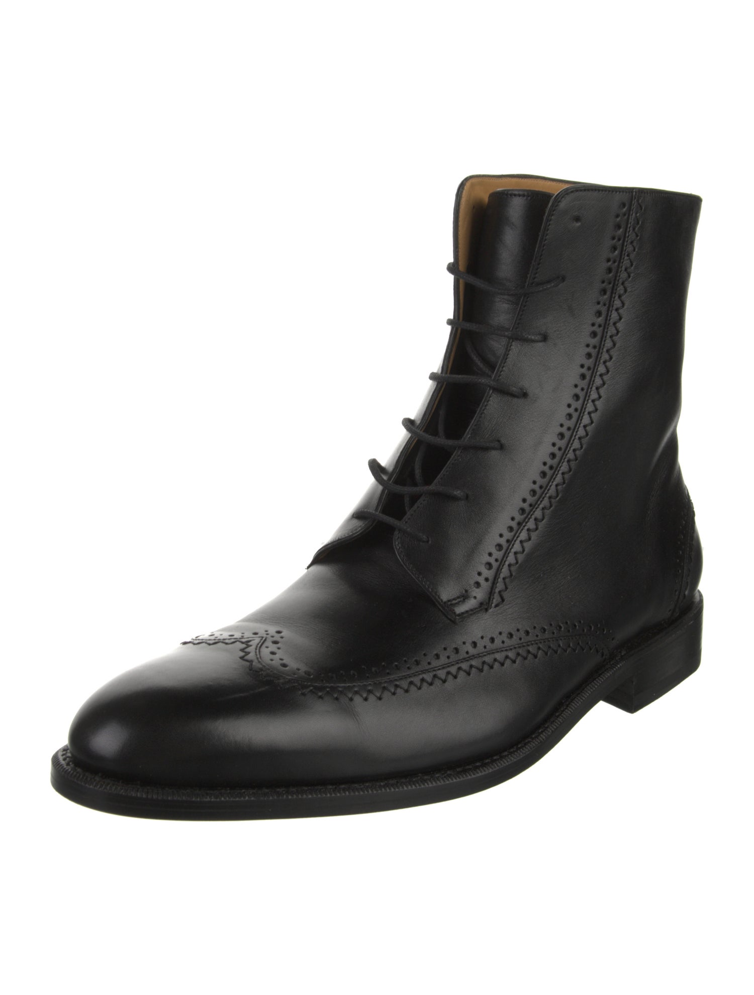 Bally Leather Lace-Up Boots