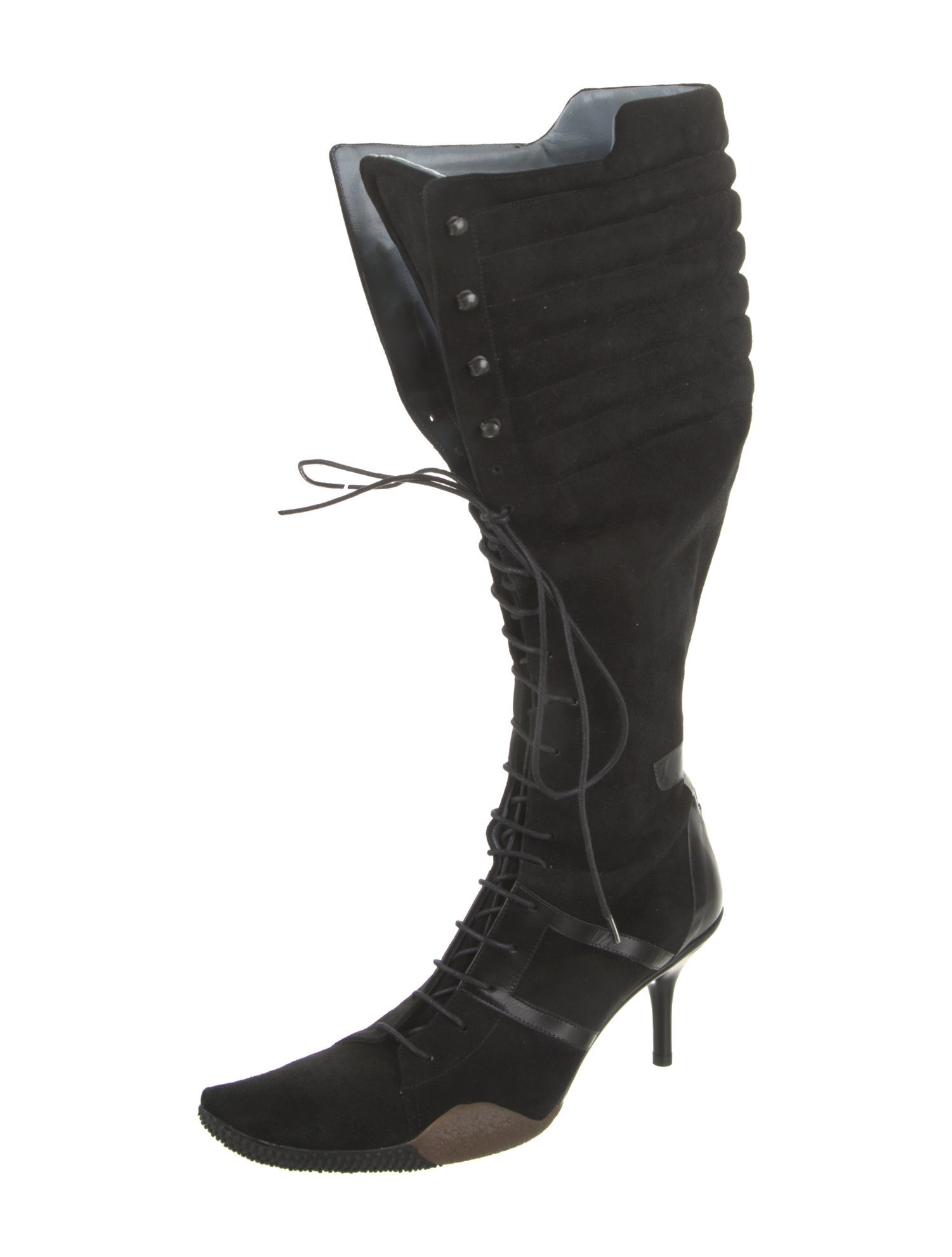 Bally Suede Lace-Up Boots